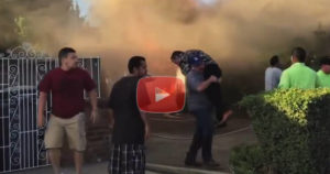 Hero Saves Man From Burning Building