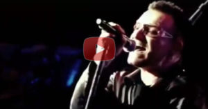 U2 Singing Amazing Grace